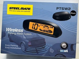 Sistema de asistencia de estacionamiento inalámbrico Steel Mate PTSW2 negro - 4 sensores - Imagen 1 de 6