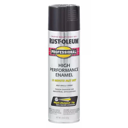 Rust-Oleum 7579838 Rust Preventative Spray Paint, Black, Gloss, Solvent, 15 Oz - Image 1 of 1