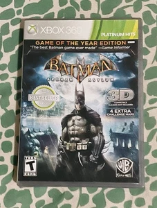 Batman Arkham Asylum Game Of The Year (Xbox 360) Platinum Hits – Complete CIB - Picture 1 of 3