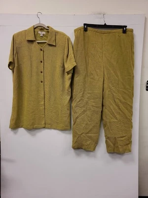 Conjunto de 2 piezas de mujer Amanda Smith talla 18W talla grande camisa pantalones conjunto Foto 1 de 4