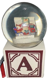 Vintage Phaltzgraff Baby Blocks Music Snow Globe - Picture 1 of 17