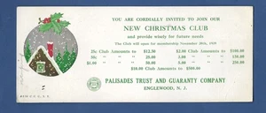 Vintage Palisades Trust Guaranty Co Tintenlöscher Englewood N. J. Christmas Club - Bild 1 von 2