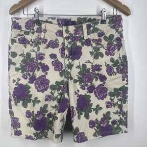 NYDJ Briella Shorts Lift Tuck Technology Becca Bouquet Floral, Size32inch Waist - Picture 1 of 6