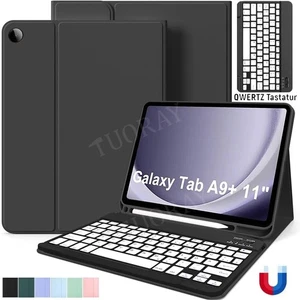 Für Samsung Galaxy Tab A9 Plus 11'' Hülle mit Bluetooth QWERTZ Tastatur Maus DE - Bild 1 von 42