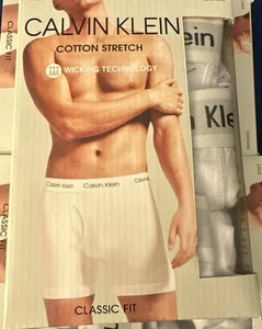 Boxer uomo Calvin Klein bianco confezione 3 slip cotone elasticizzato taglia XL nuovo 47,50€ - Foto 1 di 1
