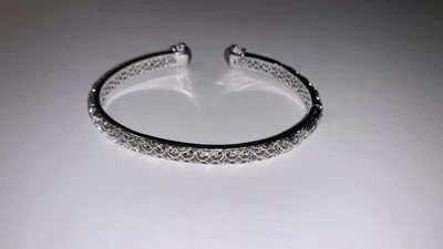 Brazalete TACORI de plata de ley 925 circonita cúbica y piedra de color Siena  Foto 1 de 3