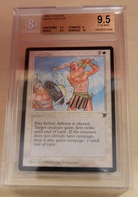 Mtg RAPID FIRE BGS 9.5 Legends Reserve List - Image 1 of 2