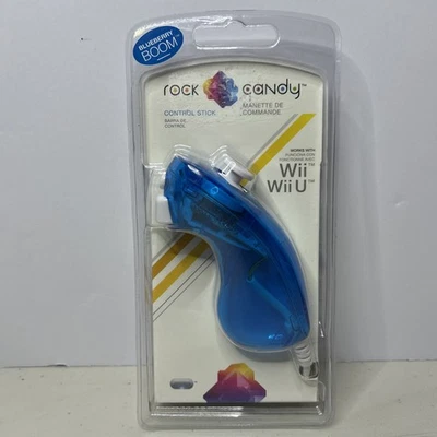 Rock Candy Control Stick Blue Nunchuck Blueberry Boom For Wii Wii U  - Image 1 of 4