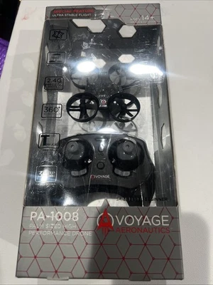 Voyage Aeronautics PA-1008 Palm Size High Performance Drone - Silver, New In Box - Image 1 of 4