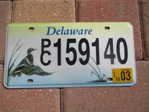 Delaware 2003 DUCK  license plate # p/c   159140 - Picture 1 of 1