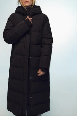 Chaqueta con Capucha Zara Protección Agua/Viento Longline Talla S Foto 1 de 4