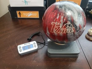 Brunswick T-Zone 13 libbre Patriot Blaze palla da bowling, rosso/bianco/grigio/nero forato - Foto 1 di 22