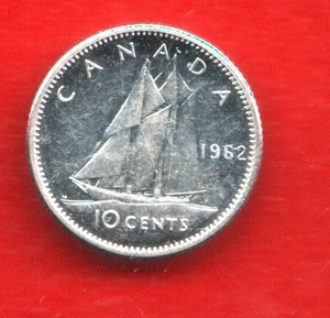 KANADA 10 CENT 1962 SILBER - Bild 1 von 2