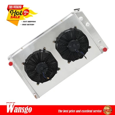 Fit For 1981 1982-1985 1986 GMC C2500/C3500/K3500 V8 3 Row Radiator Shroud Fan - Image 1 of 4