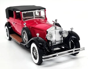Franklin 1/24 - Rolls Royce Phantom I Cabriolet De Ville Red Diecast Model Car - Picture 1 of 13