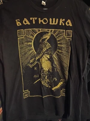 Large Rare Batushka LITOURGIYA SHEMA MONK Black Metal with Back Graphics - Image 1 of 3