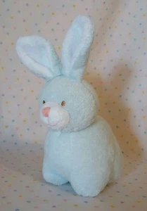 Angel Dear 2005 Pastel Blue Bunny Rabbit Stuffed Animal Plush Toy 5" Squeaker - Picture 1 of 7