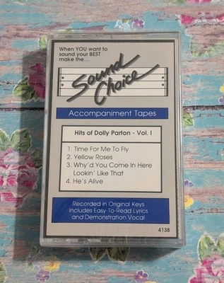Hits Of Dolly Parton Vol. 1 - Sound Choice Accompaniment Cassette Tape - Sealed - Image 1 of 4