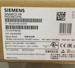 NEW Unopened 6SL3 210-5FE10-4UF0 SIEMENS Servo Driver 6SL3210-5FE10-4UF0 - Picture 1 of 2