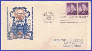 USA8 # 937 ADDR CACHET CRAFT FDC STR2 Alfred E. Smith - Imagen 1 de 1