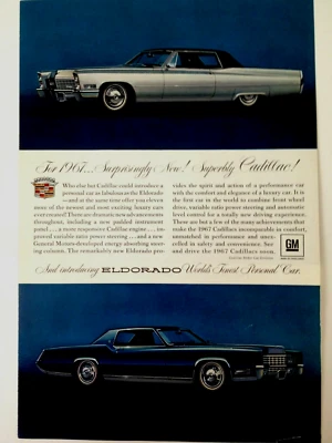Cadillac Eldorado 1967 anuncio impreso Foto 1 de 3