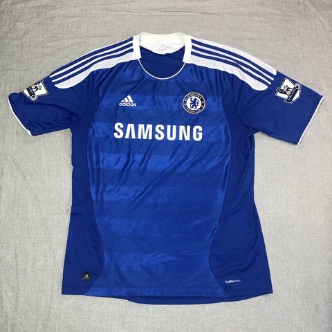 adidas Chelsea FC Jersey Mens XL Blue Fernando Torres Football Soccer 2011 READ Cover