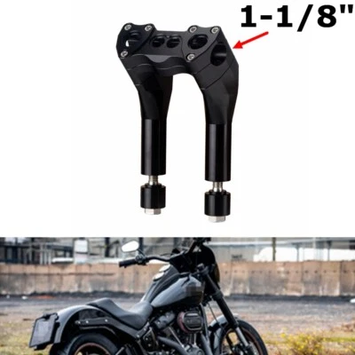 Kit elevador manillar retroceso estilo club 1-1/8" para Harley Dyna Softail Sportster Foto 1 de 4