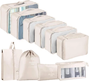 Koffer Organizer Set, 10 Stück Packing Cubes for Suitcase Travel Accessories Kof - Bild 1 von 7