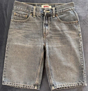 Levi's 505 Boy's Light Blue Denim Shorts, Size 12 Reg, 26” Waist - Picture 1 of 5