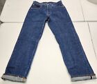 True Vintage Late 1970s #6 Button Levi 501 Little e Selvage Jeans tag size 30x34
