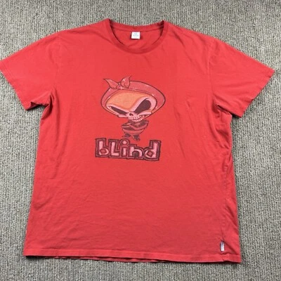 Camiseta De Colección Hiclol Para Hombres XL Patinetas Ciegas Manga Corta Segadora Roja Y2K Años 90 Foto 1 de 4