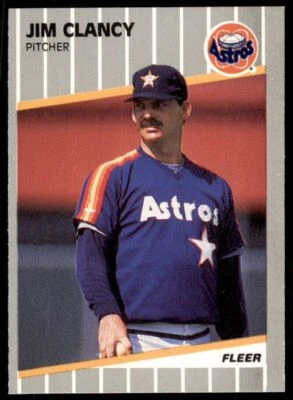 1989 FLEER UPDATE JIM CLANCY HOUSTON ASTROS #U-88 - Image 1 of 2