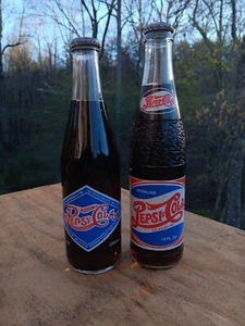 PEPSI-COLA 1900s-1950s 12oz Limited Edition Bottles From Early 1990's-2 Bottles - Picture 1 of 5