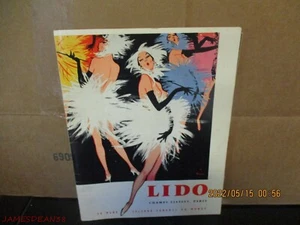 Program from the Club & Cabaret Lido on the Champs-Élysées in Paris 12/9/ 1959 - Picture 1 of 4