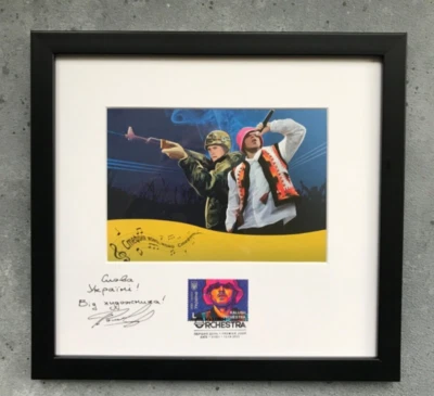 “Kalush Orchestra"  signed  2023 New stamps   and postcard Winners of Eurovision - Image 1 of 3