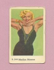 1957 Dutch Gum Card S #246 Marilyn Monroe