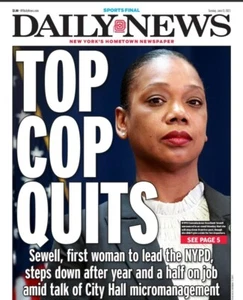 NEW YORK DAILY NEWS NEWSPAPER TOP COP QUITS/NUGGETS WIN CHAMPIONSHIP 6/13/23 - Picture 1 of 3