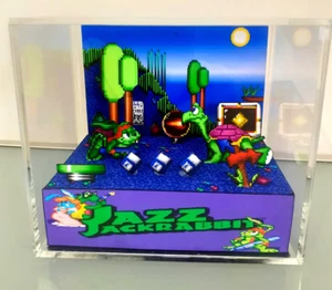 Jazz Jackrabbit - 3D Cube Handmade Diorama - VideoGames - Shadowbox - Picture 1 of 3