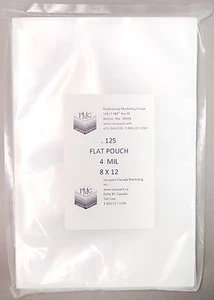 4 Mil 8x12, 125ct Commercial Flat Chamber Bags Sous Vide Vacuum Sealer VacMaster - Picture 1 of 1