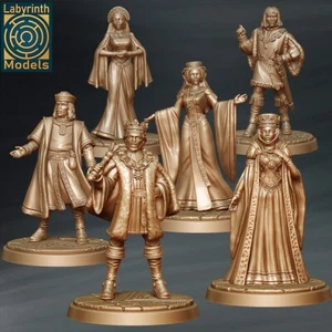 Nottingham's Nobles(x6)/NPC/TTRPG/Dungeons and Dragons/Labyrinth Miniatures - Bild 1 von 1