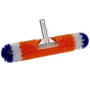 360° Pool Floor Brush Easy Attached Pole Straight Scrubbing Cleaning Tool 18 In - Picture 1 of 12