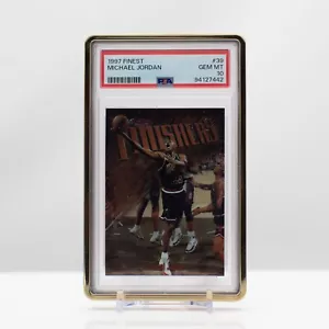 NBA Basketball 1997 Topps Finest Michael Jordan #39 PSA 10 Gem Mint - Picture 1 of 4