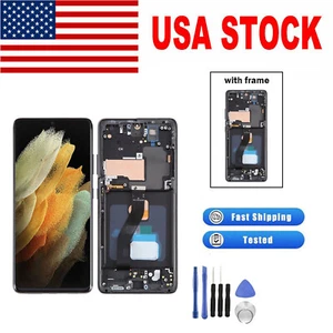 Assemblaggio digitalizzatore display LCD per Samsung Galaxy S21 schermo ultra con cornice US - Foto 1 di 17