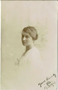 POSTAL MATT RP BONITA MUJER JOVEN FLORENCE ROSA MAPPERLEY 19.07.1917 IPSWICH - Imagen 1 de 2