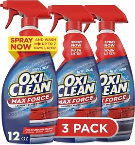 OxiClean Max Force Laundry Stain Remover Spray, 12 Fl. Oz, 3-Pack - Picture 1 of 10