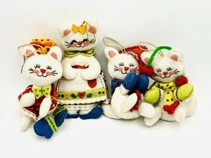 Bucilla 3 Little Kittens Lost Their Mittens 4 Felted Ornaments Sequins - Picture 1 of 11
