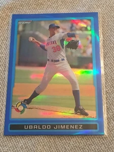 UBALDO JIMENEZ 2009 Bowman Chrome Draft WBC Blue Refractor #BDPW33 #57/99 - Picture 1 of 2