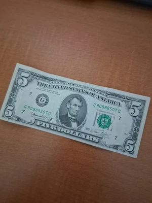 1974 Series Five Dollar Federal Reserve Note Collectible  - Image 1 of 2