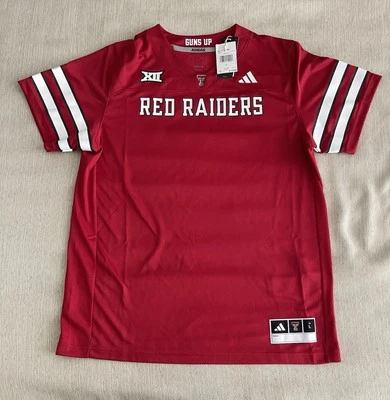 Adidas Texas Tech Red Raiders Men Size Large Home Football Jersey JN9423 - Image 1 of 4
