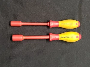 Wiha Tools SW 3/8 & 1/2 " Insulated Soft Finish Handle 322 Nutdrivers Sae - Picture 1 of 6